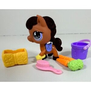 Littlest Pet Shop LSP Sportiest Fuzzy Pony #627 Complete